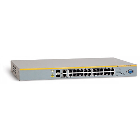 Коммутатор Allied Telesis 24 Port Stackable Managed Fast Ethernet Switch with Two 10/100/1000T / SFP Combo uplinks (AT-8000S/24). Изображение 1