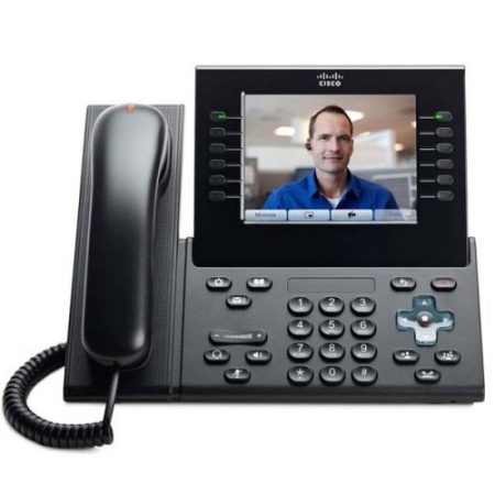 Телефонный аппарат Cisco UC Phone 9971, Charcoal, Arabic keypad, Std HS, Camera (CP-9971-C-A-C-K9=). Изображение 1