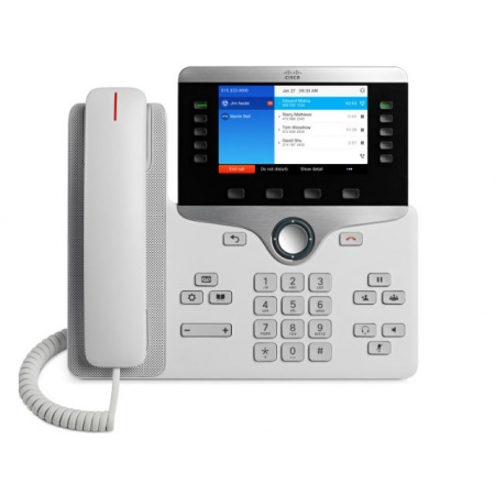 Телефонный аппарат Cisco IP Phone 8841 White (CP-8841-W-K9=). Изображение 1