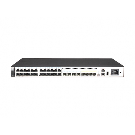 Коммутатор Huawei S5720-32P-EI-AC(24 Ethernet 10/100/1000 ports,8 Gig SFP,AC 110/220V,front access) (S5720-32P-EI-AC). Изображение 1