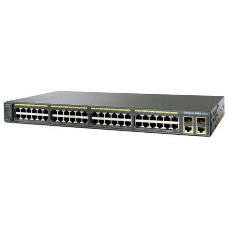 Коммутатор Cisco Catalyst 2960 Plus 48 10/100 + 2 T/SFP LAN Base, Russia (WS-C2960R+48TC-L). Изображение 1