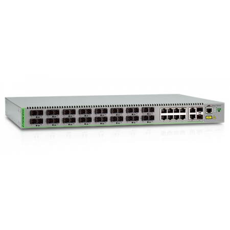 Коммутатор Allied Telesis 16 x 100FX (SC) & 8 x 10/100TX  Port Managed Stackable Fast Ethernet POE Switch. Dual AC Power Supply (AT-8100S/16F8-SC). Изображение 1