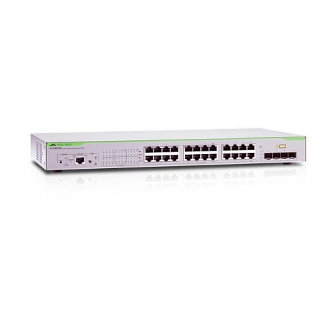 Коммутатор Allied Telesis 24 x  10/100/1000Mbps port managed switch with 4 SFP uplink slots, Fixed AC power supply, RJ45 Console connector (AT-GS924M). Изображение 1