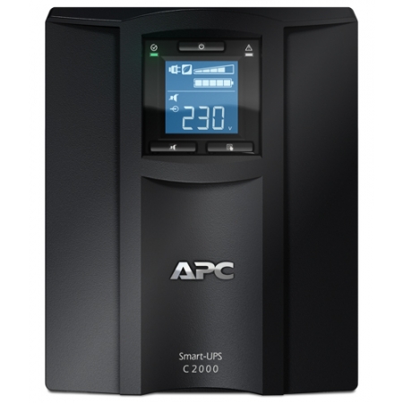ИБП APC  Smart-UPS C  1300W/2000VA LCD 230V, (1) IEC 320 C19, 6) IEC 320 C13, Interface Port USB (SMC2000I). Изображение 1