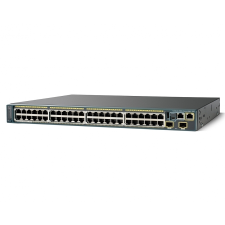 Коммутатор Cisco Systems Catalyst 2960S 48 GigE PoE 370W, 2 x 10G SFP+ LAN Base (WS-C2960S-48LPD-L). Изображение 1