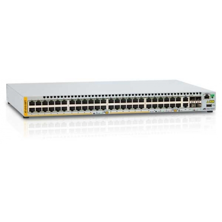 Коммутатор Allied Telesis L2+ managed stackable switch, 48 ports 10/100Mbps, 2-port SFP/Copper combo port,  2 dedicated stack slots, 1 Fixed AC power supply (AT-x310-50FT). Изображение 1