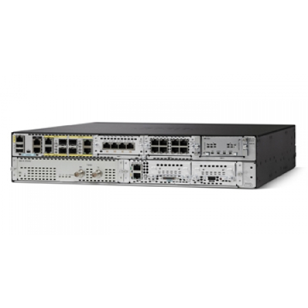 Cisco ISR 4451 AXV Bundle,PVDM4-64 w/APP,SEC,UC lic,CUBE-25 (ISR4451-X-AXV/K9). Изображение 2