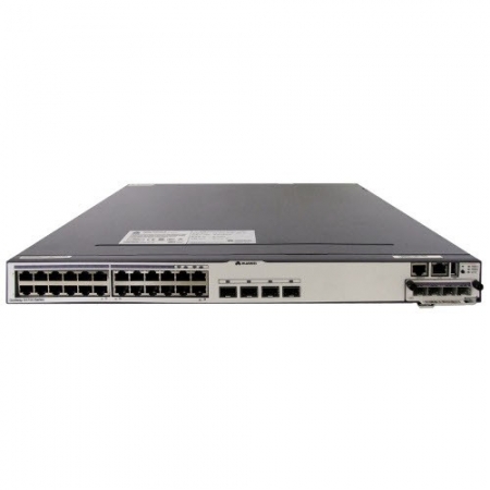 Коммутатор Huawei S5700-28C-SI(24 Ethernet 10/100/1000 ports,4 of which are dual-purpose 10/100/1000 or SFP,with 1 interface slot,without power module) (S5700-28C-SI). Изображение 1
