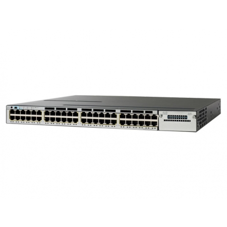 Коммутатор Cisco Systems Catalyst 3750X 48 Port Full PoE LAN Base (WS-C3750X-48PF-L). Изображение 1