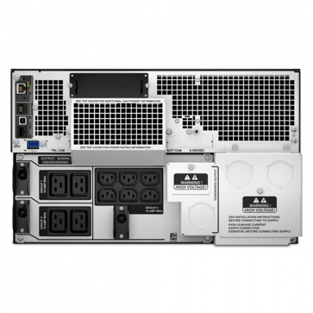 ИБП APC  Smart-UPS On-Line,10000W /10000VA,Входной 230V /Выход 230V, Interface Port Contact Closure, RJ-45 10/100 Base-T, RJ-45 Serial, Smart-Slot, USB, Extended runtime model, Высота аппаратурной стойки 6 U (SRT10KRMXLI). Изображение 11