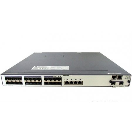 Коммутатор Huawei S5700-28C-PWR-SI(24 Ethernet 10/100/1000 PoE+ ports,4 of which are dual-purpose 10/100/1000 or SFP,with 1 interface slot,with 500W AC power) (S5700-28C-PWR-SI). Изображение 1