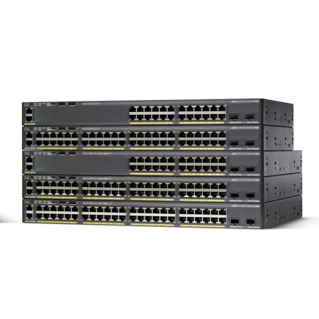 Коммутатор Cisco Catalyst 2960-X 48 GigE, 2 x 1G SFP, LAN Lite (WS-C2960X-48TS-LL). Изображение 1