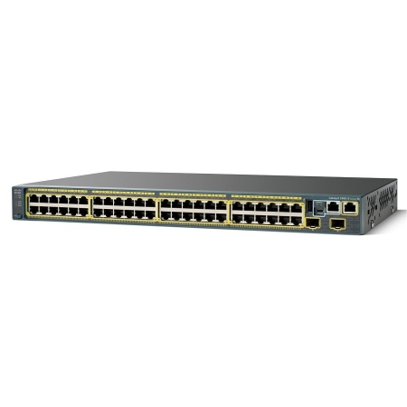 Коммутатор Cisco Systems Catalyst 2960S 48 GigE, 2 x SFP LAN Lite (WS-C2960S-48TS-S). Изображение 1