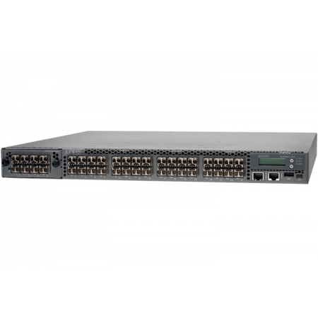 Коммутатор Juniper Networks EX4550, 32-Port 1/10G SFP+ Converged Switch, 650W DC PS, PSU-Side Airflow Intake (Optics, VC Cables/Modules, Expansion Modules Sold Separately) (EX4550-32F-DC-AFI). Изображение 1