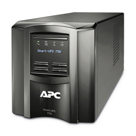 ИБП APC  Smart-UPS LCD 500W / 750VA, Interface Port SmartSlot, USB, 230V (SMT750I). Изображение 1