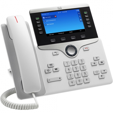 Телефонный аппарат Cisco IP Phone 8851 White (CP-8851-W-K9=). Изображение 1