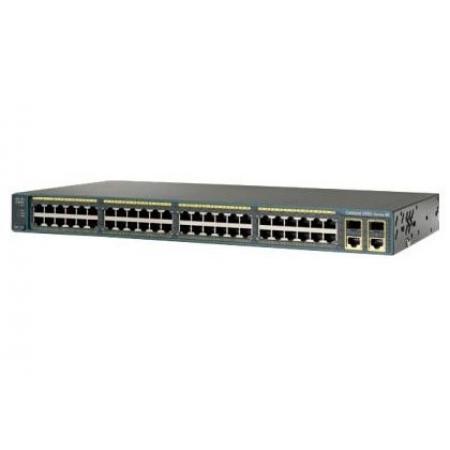 Коммутатор Cisco Catalyst2960Plus48 10/100 PoE+2 1000BT+2 SFP LAN Lite,Russia (WS-C2960R+48PST-S). Изображение 1