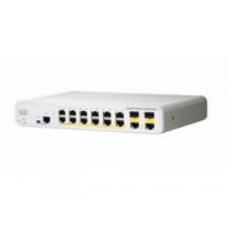Коммутатор Cisco Systems Catalyst 3560C Switch 12 FE PoE, 2 x Dual Uplink, IP Base (WS-C3560C-12PC-S). Изображение 1