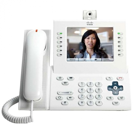 Телефонный аппарат Cisco UC Phone 9971, White, Arabic keypad, Std HS (CP-9971-W-A-K9=). Изображение 1