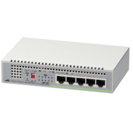 Коммутатор Allied Telesis 5 port 10/100/1000TX unmanaged switch with external power supply EU Power Adapter (AT-GS910/5E). Изображение 1