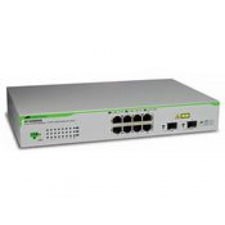 Коммутатор Allied Telesis 8 port 10/100/1000TX WebSmart switch with 2 SFP bays (ECO version) (AT-GS950/8). Изображение 1