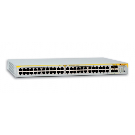 Коммутатор Allied Telesis Layer 2 switch with 48-10/100/1000Base-T ports plus 4 active SFP slots (unpopulated) (AT-8000GS/48). Изображение 1