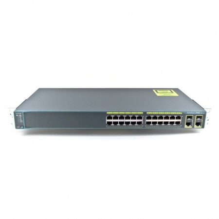Коммутатор Cisco Catalyst 2960 Plus 24 10/100+2T/SFP LAN Base, mfg in Russia (WS-C2960R+24TC-L). Изображение 1