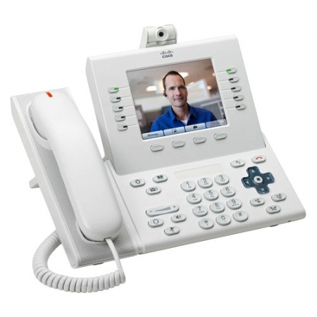 Телефонный аппарат Cisco UC Phone 9951, White, Arabic keypad, Std HS, Camera (CP-9951-W-A-C-K9=). Изображение 1