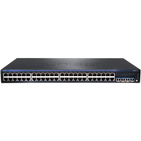 Коммутатор Juniper Networks EX2200, 48-port 10/100/1000BaseT (POE) + 4Gbe Uplink ports (EX2200-48P-4G). Изображение 1
