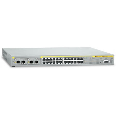Коммутатор Allied Telesis Layer 3 switch with 24-10/100TX ports plus 2 10/100/1000T / SFP Uplinks, with POE + NCB1 (AT-8624POE V2). Изображение 1