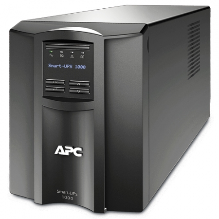 ИБП APC  Smart-UPS LCD 670W / 1000VA, Interface Port SmartSlot, USB, 230V (SMT1000I). Изображение 1