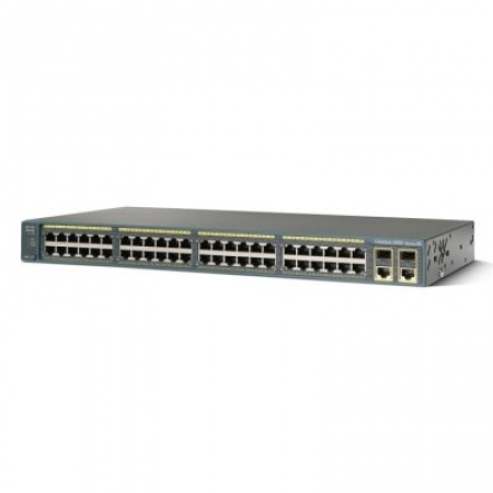 Коммутатор Cisco Catalyst 2960 Plus 48 10/100 + 2 T/SFP LAN Lite, Russia (WS-C2960R+48TC-S). Изображение 1