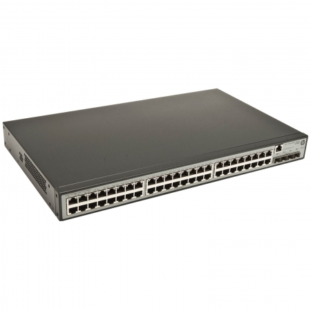 HP V1910-48G Switch (Managed, 48*10/100/1000 + 4 SFP, static routing, 19'') (JE009A). Изображение 1