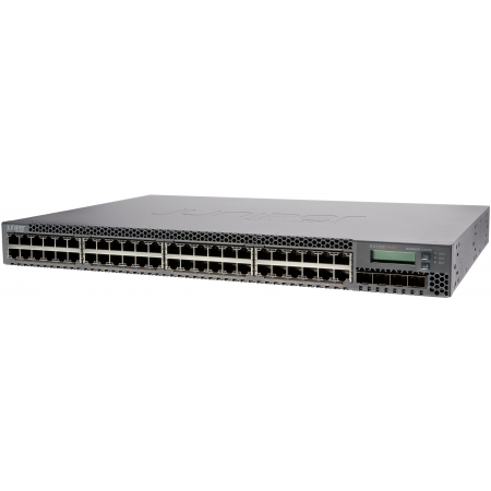 Коммутатор Juniper Networks EX3300, 48-Port 10/100/1000BaseT (48-Ports PoE+) with 4 SFP+ 1/10G Uplink Ports (Optics Not Included) (EX3300-48P). Изображение 1