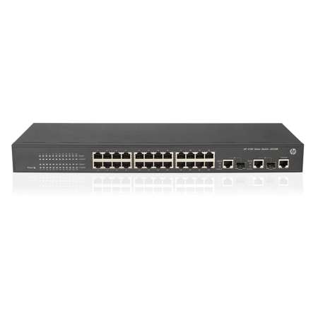 HP A3100-24 v2 EI Switch (Managed, 24*10/100 + 2*10/100/1000 or SFP, fanless design, 19