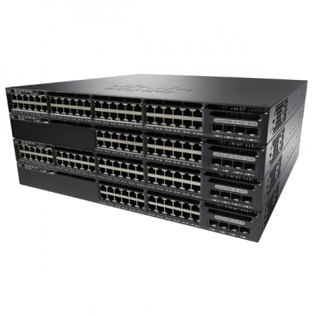 Коммутатор Cisco Catalyst 3650 48 Port FPoE 4x10G Uplink w/5 AP licenses IPB (WS-C3650-48FWQ-S). Изображение 1
