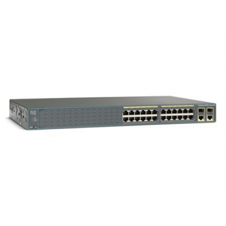 Коммутатор Cisco Catalyst 2960Plus 24 10/100 PoE+2 T/SFP LAN Base, Russia (WS-C2960R+24PC-L). Изображение 1