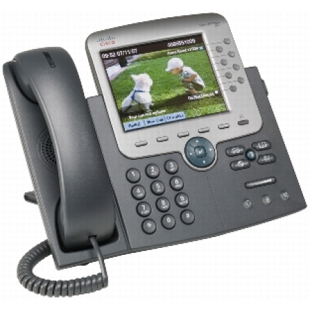 Телефонный аппарат Cisco UC Phone 7975, Gig Ethernet, Color (CP-7975G). Изображение 1