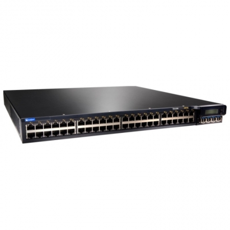 Коммутатор Juniper Networks EX 4200 spare chassis, 48-port 10/100/1000BaseT (8-ports PoE), includes 50cm VC cable (optics, power supplies and fans not included and sold separately) (EX4200-48T-S). Изображение 1