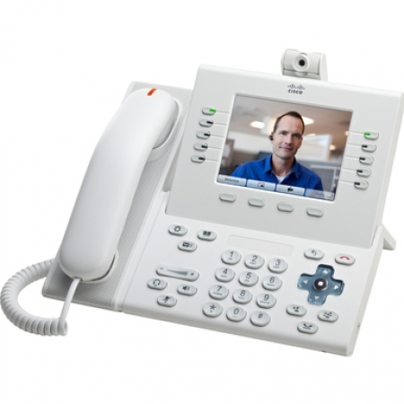 Телефонный аппарат Cisco UC Phone 9951, White, Arabic keypad, Std HS (CP-9951-W-A-K9=). Изображение 1
