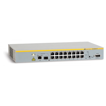 Коммутатор Allied Telesis 16 Port Managed Fast Ethernet Switch with One 10/100/1000T /  SFP Combo uplinks, Silent operation, (AT-8000S/16). Изображение 1