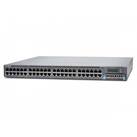 Коммутатор Juniper Networks EX4300, Chassis, 48-Port 10/100/1000 BaseT PoE-Plus (No Power Supply or Fan Included) (EX4300-48P-S). Изображение 1