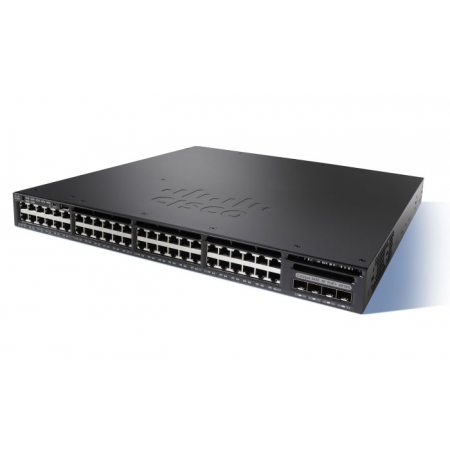 Коммутатор Cisco Catalyst 3650 48 Port FPoE 4x1G Uplink w/5 AP licenses IPB (WS-C3650-48FWS-S). Изображение 1