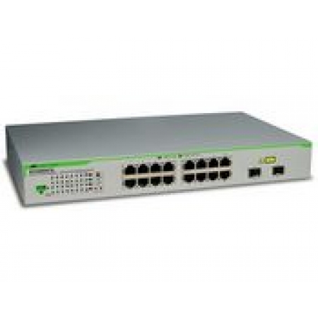 Коммутатор Allied Telesis 16 port 10/100/1000TX WebSmart switch with 2 SFP combo (AT-GS950/16). Изображение 1