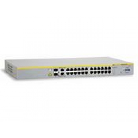 Коммутатор Allied Telesis 24 Port POE Stackable Managed Fast Ethernet Switch with Two 10/100/1000T / SFP Combo uplinks (AT-8000S/24POE). Изображение 1