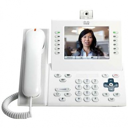 Телефонный аппарат Cisco UC Phone 9971, White, Arabic keypad, Std HS, Camera (CP-9971-W-A-C-K9=). Изображение 1