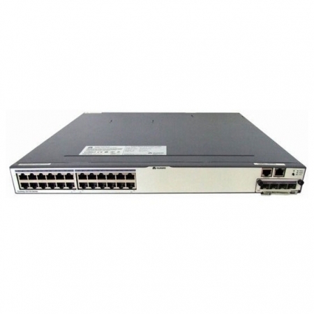 Коммутатор Huawei S5700-28X-LI-DC(24 Ethernet 10/100/1000 ports,4 10 Gig SFP+,DC -48V) (S5700-28X-LI-DC). Изображение 1