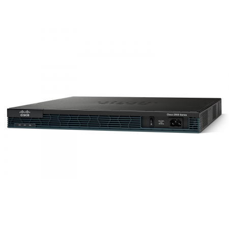Cisco 2901 with 2 onboard GE, 4 EHWIC slots, 2 DSP slots, 1 ISM slot, 256MB CF default, 512MB DRAM default, IP Base (CISCO2901/K9). Изображение 1