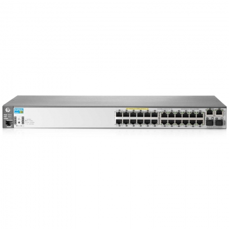 HP 2620-24-PoE+ Switch(Managed, 24*10/100 + 2*10/100/1000 + 2*SFP, PoE+, L3, 19