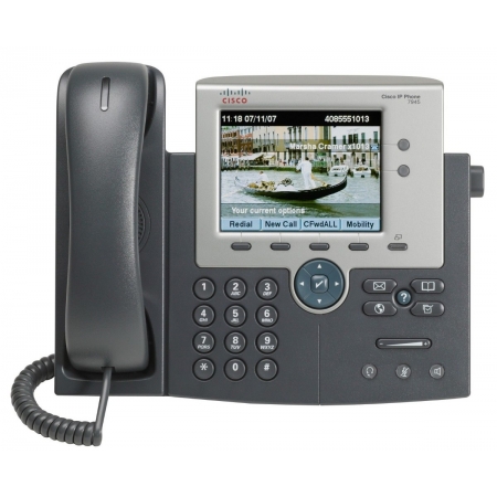 Телефонный аппарат Cisco UC Phone 7945, Gig, Color, with 1 CCME RTU License (CP-7945G-CCME). Изображение 1